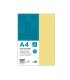 Papel color liderpapel a4 80gr amarillo paquete de 100 hojas