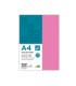 Papel color liderpapel a4 80gr rosa paquete de 100 hojas