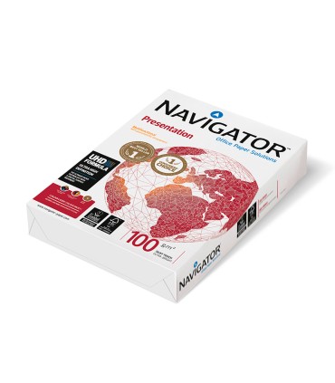 Papel fotocopiadora navigator din a4 100 gramos papel multiuso ink jet y laser paquete de 500 hojas