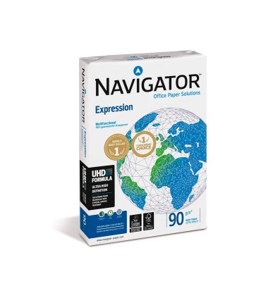 Papel fotocopiadora navigator din a4 90 gramos paquete de 500 hojas