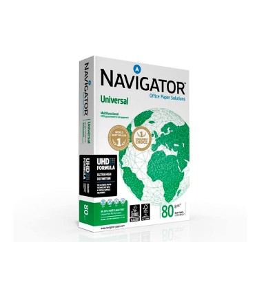 Papel fotocopiadora navigator din a3 80 gramos papel multiuso ink jet y laser paquete de 500 hojas