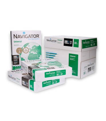 Papel fotocopiadora navigator din a4 80 gramos paquete de 500 hojas