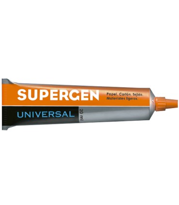 Pegamento supergen universal transparente 20 ml unidad