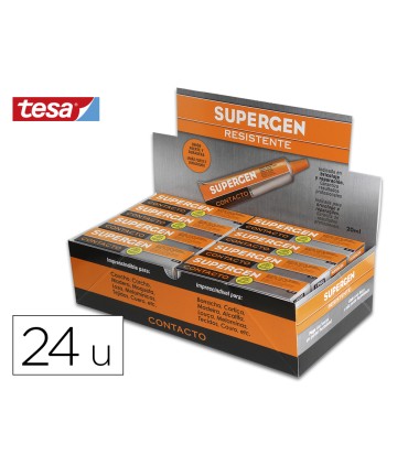 Pegamento supergen contacto 20 ml unidad