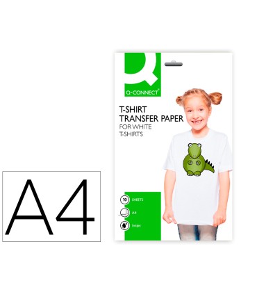 Papel q connect transferencia para tela kf01430 din a4 bolsa de 10 hojas