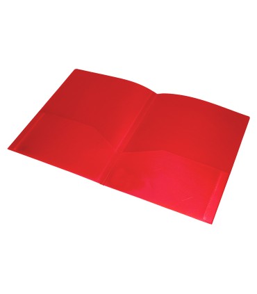 Carpeta liderpapel dossier dos bolsas canguro 45680 polipropileno din a4 roja