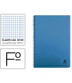 Cuaderno espiral liderpapel folio 100h cuadro 4mm tapa azul con margen 70 gr