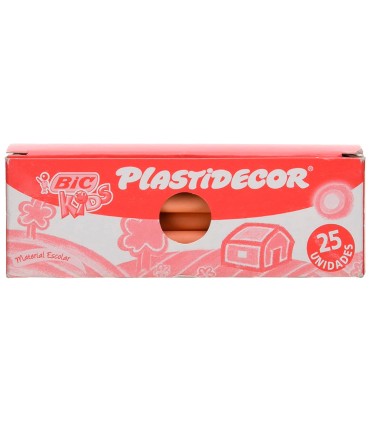 Lapices plastidecor unicolor carne 27 caja con 25 lapices