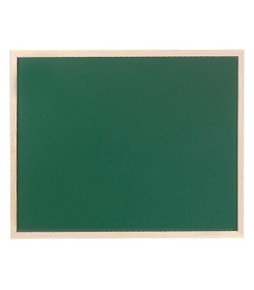 Pizarra verde q connect marco de madera 90x60 cm sin repisa