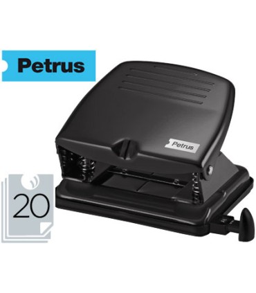 Taladrador petrus 65 color negro capacidad 20 hojas