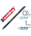 Rotulador edding punta fibra 1200 azul acero n.17 punta redonda 0.5 mm