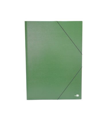 Carpeta planos liderpapel a2 carton gofrado n 12 verde