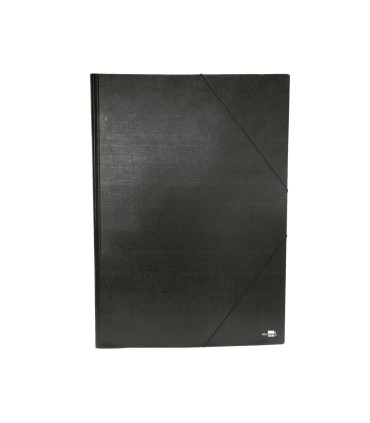 Carpeta planos liderpapel a2 carton gofrado n 12 negro