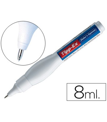 Corrector tipp ex lapiz shake n squeeze con punta metalica 8 ml