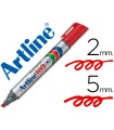 Rotulador artline marcador permanente 109 rojo punta biselada