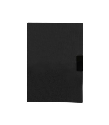 Carpeta liderpapel dossier pinza lateral 45325 polipropileno din a4 negro 60 hojas pinza deslizante