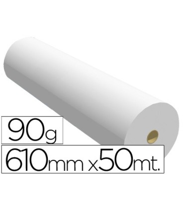 Papel reprografia para plotter 610mmx50mt 90gr impresion ink jet