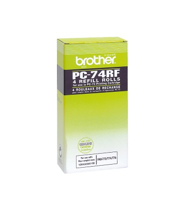 Repuesto fax t104 106 brother de transferencia termica 4 bobinas duracion 140 paginas