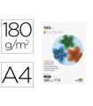 Cartulina liderpapel a4 180g/m2 naranja fuerte paquete de 100 hojas