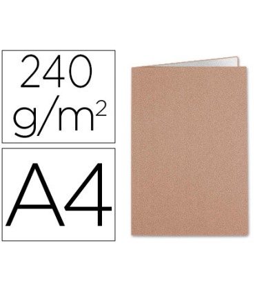 Subcarpeta liderpapel din a4 kraft interior blanco 240g m2