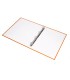 Carpeta de 4 anillas 25mm mixtas liderpapel folio carton forrado paper coat naranja