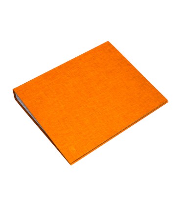 Carpeta de 4 anillas 25mm mixtas liderpapel folio carton forrado paper coat naranja