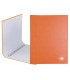 Carpeta de 4 anillas 25mm mixtas liderpapel folio carton forrado paper coat naranja