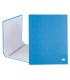 Carpeta de 4 anillas 25mm mixtas liderpapel folio carton forrado paper coat celeste