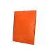 Carpeta clasificadora liderpapel 12 departamentos folio prolongado carton forrado naranja