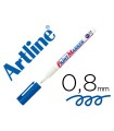 Rotulador artline marcador permanente ek-444 xf azul -punta redonda 0.8 mm -metal caucho y plastico