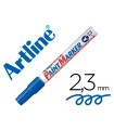 Rotulador artline marcador permanente ek-400 xf azul -punta redonda 2.3 mm -metal caucho y plastico