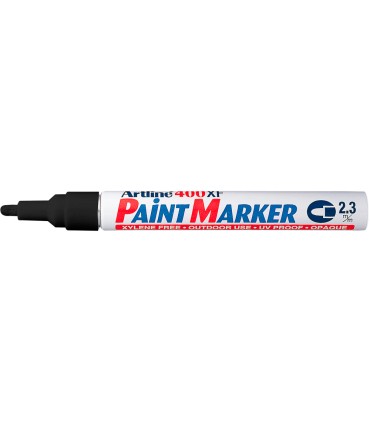 Rotulador artline marcador permanente ek 400 xf negro punta redonda 23 mm metal caucho y plastico