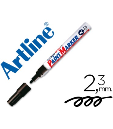 Rotulador artline marcador permanente ek 400 xf negro punta redonda 23 mm metal caucho y plastico