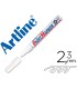 Rotulador artline marcador permanente ek 400 xf blanco punta redonda 23 mm metal caucho y plastico