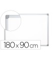 Pizarra blanca q-connect melamina marco de aluminio 180x90 cm