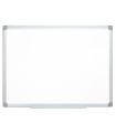 Pizarra blanca q-connect melamina marco de aluminio 120x90 cm