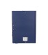 Carpeta liderpapel gomas folio sencilla pvc azul