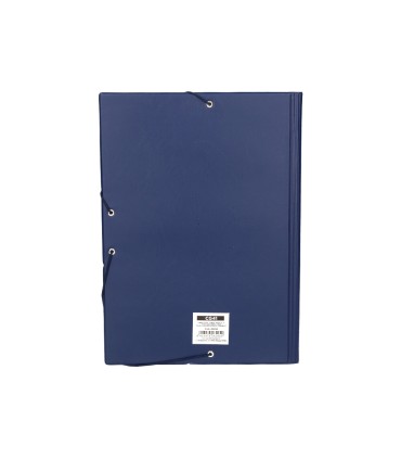 Carpeta liderpapel gomas folio sencilla pvc azul