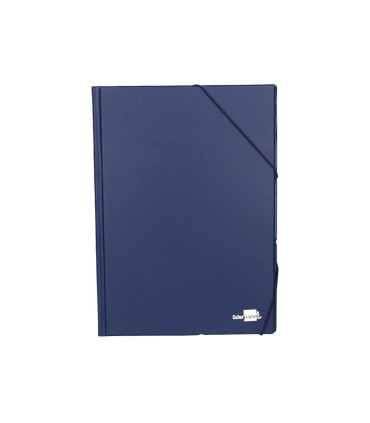 Carpeta liderpapel gomas folio sencilla pvc azul