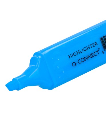 Rotulador q connect fluorescente azul punta biselada