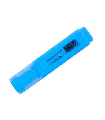 Rotulador q connect fluorescente azul punta biselada