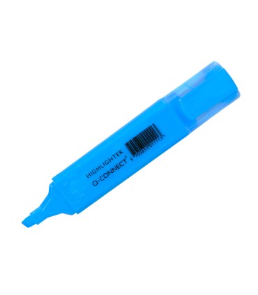 Rotulador q connect fluorescente azul punta biselada