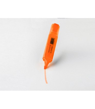 Rotulador q connect fluorescente naranja punta biselada