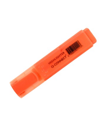 Rotulador q connect fluorescente naranja punta biselada