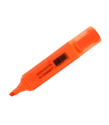 Rotulador q connect fluorescente naranja punta biselada