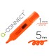 Rotulador q connect fluorescente naranja punta biselada