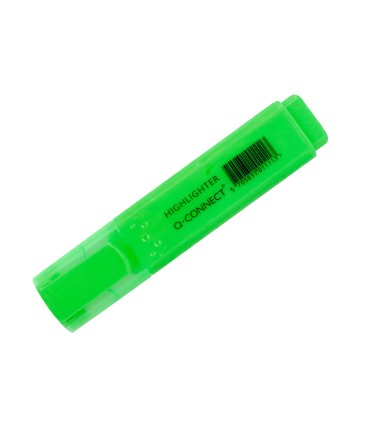 Rotulador q connect fluorescente verde punta biselada