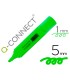 Rotulador q connect fluorescente verde punta biselada