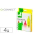 Rotulador q connect fluorescente surtido caja de 4 unidades colores surtidos