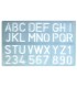 Plantilla liderpapel rotulacion 1600 letras y numeros 30 mm